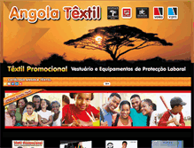 Tablet Screenshot of angola-textil.com